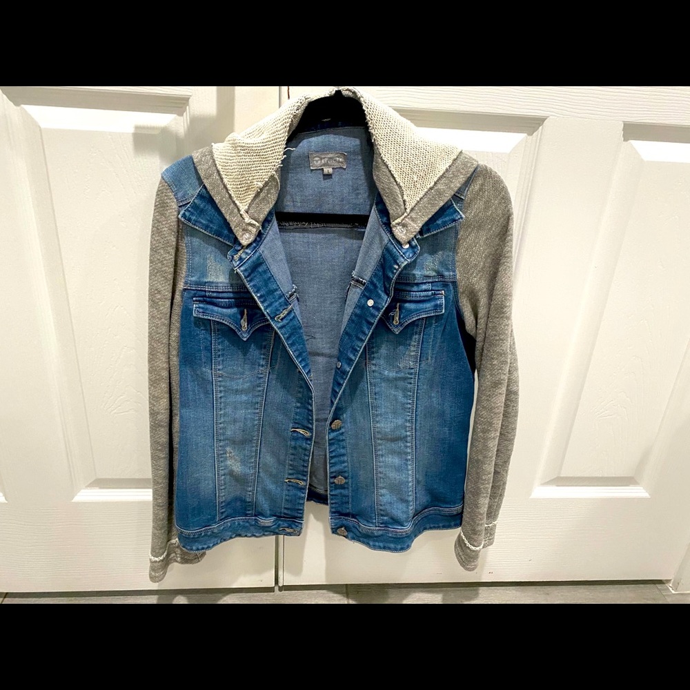 Tractor Jean jacket with hood